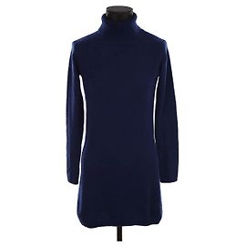Alexandra Golovanoff Robe en laine Bleu