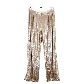SéZane Goldene gerade Hosen Golden