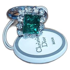 Vintage Christian Dior Ring Grün
