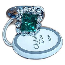 Anillo vintage Christian Dior Verde