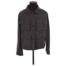 Alexander Mcqueen-Genesis 2 jacket in cotton-Grey