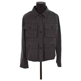 Alexander Mcqueen Chaqueta Genesis 2 de algodón Gris