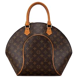Louis Vuitton-Brown Louis Vuitton Monogram Ellipse MM Handbag-Brown