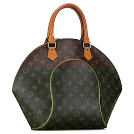 Louis Vuitton-Brown Louis Vuitton Monogram Ellipse MM Handbag-Brown