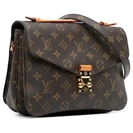 Louis Vuitton-Brown Louis Vuitton Monogram Pochette Metis Satchel-Brown