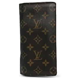 Louis Vuitton-Brown Louis Vuitton Monogram Brazza Wallet-Brown