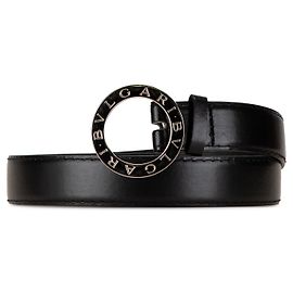 Bulgari Schwarzer Bvlgari Bvlgari Ledergürtel Schwarz