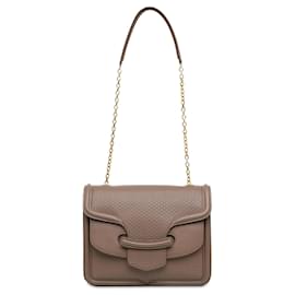 Alexander Mcqueen-Brown Alexander McQueen Textured Leather Heroine Shoulder Bag-Brown