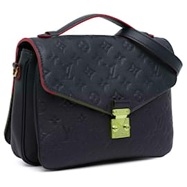 Louis Vuitton-Blue Louis Vuitton Monogram Empreinte Pochette Metis Satchel-Blue