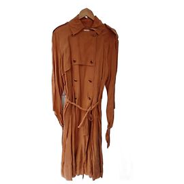 Zara Longa trench coat marrom Bronze
