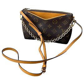 Louis Vuitton Pallas Monogramm Handtasche Braun Braun
