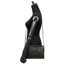 Chanel-Chanel Quilted Leather Tassel Camera Bag Leather Crossbody Bag-Black