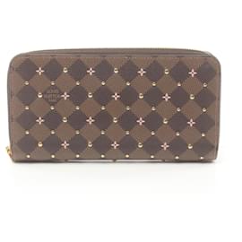 Louis Vuitton-Louis Vuitton Zippy Wallet Canvas Long Wallet-Brown