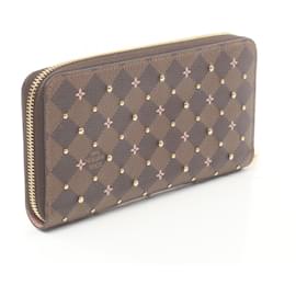 Louis Vuitton-Louis Vuitton Zippy Wallet Canvas Long Wallet-Brown
