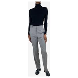 Autre Marque-Grey wool trousers - size UK 6-Grey