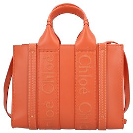 Chloé Small Woody Tote Bag Orange Orange