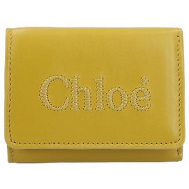 Chloé Sense Tri-Fold Wallet Grey Grey