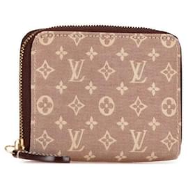 Louis Vuitton-Louis Vuitton Monogram Idylle Zippy Coin Purse -Brown,Beige