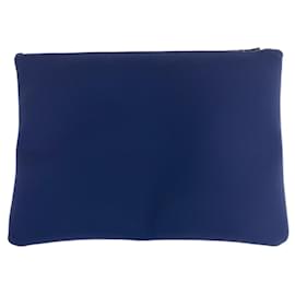 Hermès-Hermes Truth Flat GM Neobain Polyamide Clutch Bag-Blue