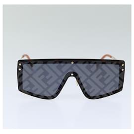 Fendi-Fendi Zucca Canvas Sunglasses Black-Black