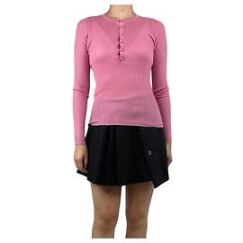 Gabriela Hearst Rosa gerippter Pullover - Größe S Pink
