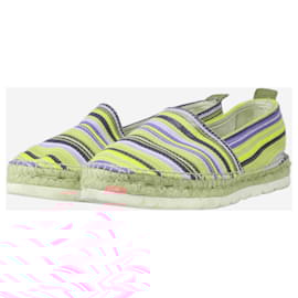 Autre Marque-Multicolour canvas striped espadrilles - size EU 40-Multiple colors