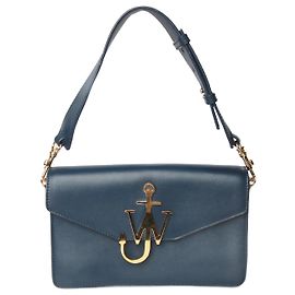 JW Anderson Borsa a spalla in pelle blu scuro Blu