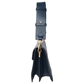 JW Anderson-Dark blue leather shoulder bag-Blue