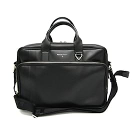 Bally-Bally DRAFT Men's Leather Briefcase and Shoulder Bag-Black