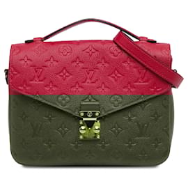 Louis Vuitton-Louis Vuitton Red Monogram Empreinte Pochette Metis-Red