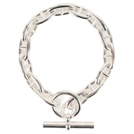 Hermès-Hermes Chaine d'Ancre Charm Bracelet-Silvery
