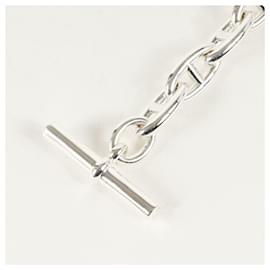 Hermès-Hermes Chaine d'Ancre Charm Bracelet-Silvery