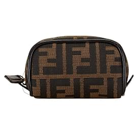 Fendi-Fendi Zucca Pouch-Brown