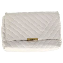 Bolsa de ombro com aba acolchoada Ladill em couro branco da Isabel Marant Branco