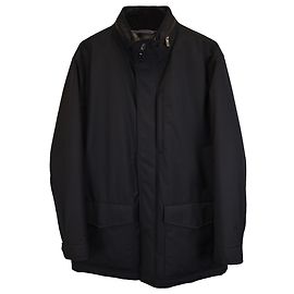 Jaqueta de campo acolchoada Elements da Ermenegildo Zegna em lã preta Preto