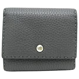 Fendi-Portefeuille Fendi Selleria-Gris