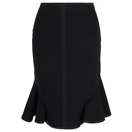 Givenchy Mini Trompetenrock aus schwarzem Polyester Schwarz