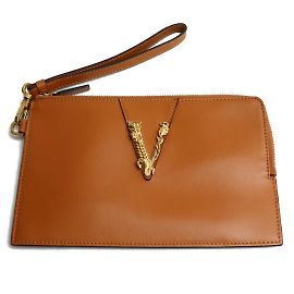 Sac à main Versace V Marron