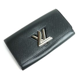 Portafoglio lungo Epi Louis Vuitton Nero