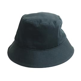 Céline-Celine Black Embroidered Bucket Hat-Black