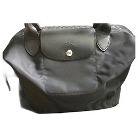Longchamp Le Pliage M Nylon Handbag Black Black