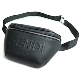Fendi-Fendi Shadow Diagonal Belt Bag-Black