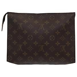 Louis Vuitton-LOUIS VUITTON Monogram Poche Toilette 26 Pouch M47542 LV Auth yk14197-Monogram
