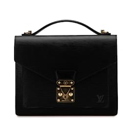 Louis Vuitton-Louis Vuitton Epi Monceau Handbag-Black