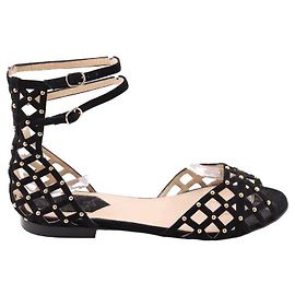 Elie Saab Sandali in pelle Nero