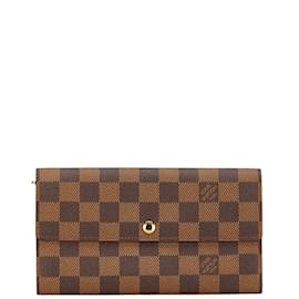 Louis Vuitton-Louis Vuitton Damier Portefeuille Sarah Long Wallet-Brown