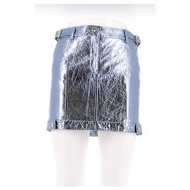 Versace skirts T.IT 38 Leather Blue