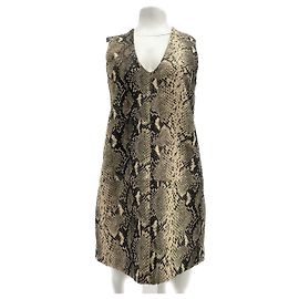 Isabel Marant Pour H&M H&M Kleider T.FR 36 Leder Beige