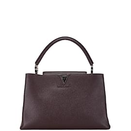 Louis Vuitton-Louis Vuitton Capucines MM Handbag-Purple,Dark purple