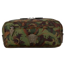 Pochette Camouflage Méduse Versace Autre Vert Kaki